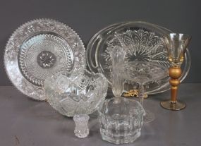 Group of Pressed Glass and Glass Items