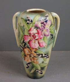 Vase with Hand Painted Floral Design