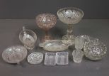 Fourteen Pieces of Pressed Glass