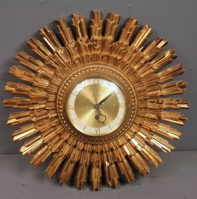 1960's Art Deco Syroco Eight Day Jeweled Clock