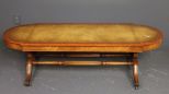 Leather Inlay Coffee Table