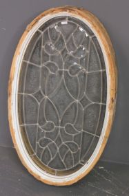 Oval Lead Glass Window