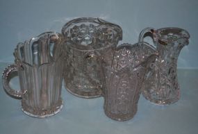 Four Glass Water Pitchers