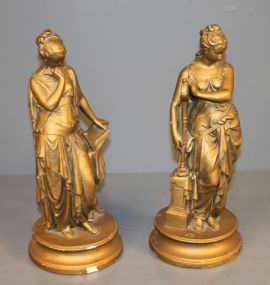 Two Resin Figurines of Women