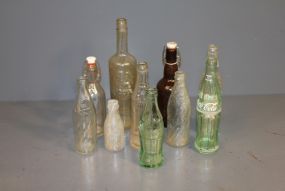 10 Antique Bottles