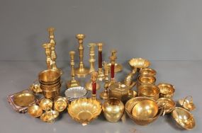Assortment of Brass Items