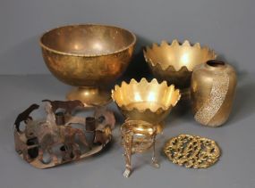 Assortment of Brass Items