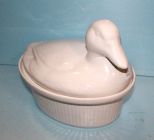 Covered Duck Ceramic Casserole Dish