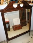 Mahogany Beveled Mirror