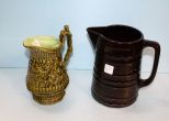 Two Pottery Pitchers