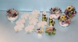 Porcelain Flowers, Vases & Nameplates