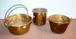Three Brass Pails