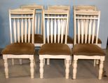 6 Crme Dining Chairs