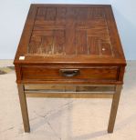 Contemporary End Table with Drawer