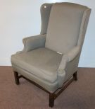 Chinese Chippendale Wingback Arm Chair