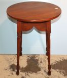 Round Cherry Lamp Table