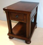 Dark One Drawer Side Table