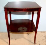 Square Mahogany Lamp Table