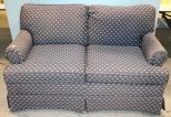 Blue Two Cushion Loveseat