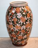 Oriental Porcelain Vase with Flower Design