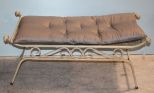 White Metal Window Bench