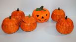 Jack-O-Lantern & Six Pumpkin Baskets