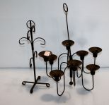 Hanging Metal Candleholder & Coffee Cup Rack