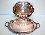 Two Silver plate Trays