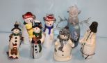 Lot of Various Snowmen