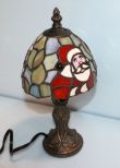 Santa Clause Stained Glass Lamp