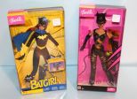 2004 Catwoman Barbie & 2003 Batgirl Barbie
