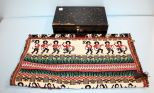 Mexican Wall Tapestry & Black Jewelry Box