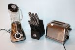 Oster Blender, Cuisinart Toaster, Set of Sabatier Knives