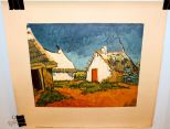 Four Vincent Van Gogh 1958 Lithograph Prints