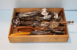 Silver plate Spoons & Salad Sets