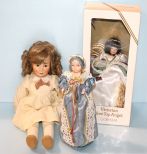 Two Treetop Angels & Doll