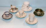 Six Demitasse Cups/Saucers