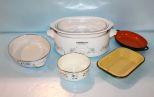 Corning ware Crock Pot & Enamel Pans