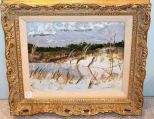 Oil on Canvas of Field