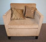 Tan Upholstered Club Chair