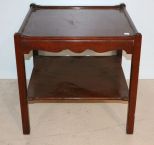 Square Mahogany Lamp Table