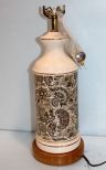 Porcelain Paisley Lamp
