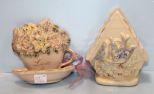 Birdhouse Wall Pocket & Teacup Wall Pocket