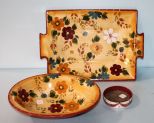 Gail Pittman Coaster, Oneida Ceramic Bowl & Oneida Ceramic Tray