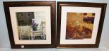 Print of Rocking Chairs & Print of Bicycle