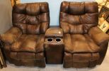 Double Faux Leather Recliner