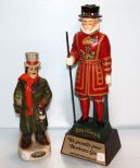 Old Mr. Boston Whiskey Decanter & Beefeater Gin Figurine