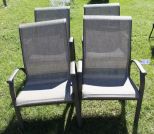 Four Patio Arm Chairs