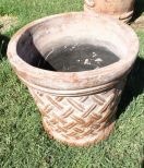 Terra Cotta Medium Basket Weave Planter