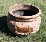 Terra Cotta Planter with Cross